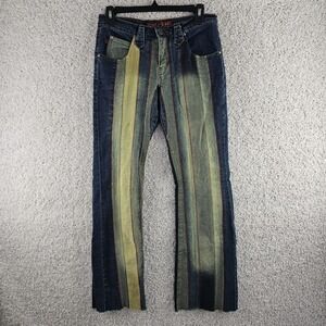 Vintage Y2K YMI LETS UBU 1966 Patchwork Jeans Women's Size 3 Corduroy 30x29.5